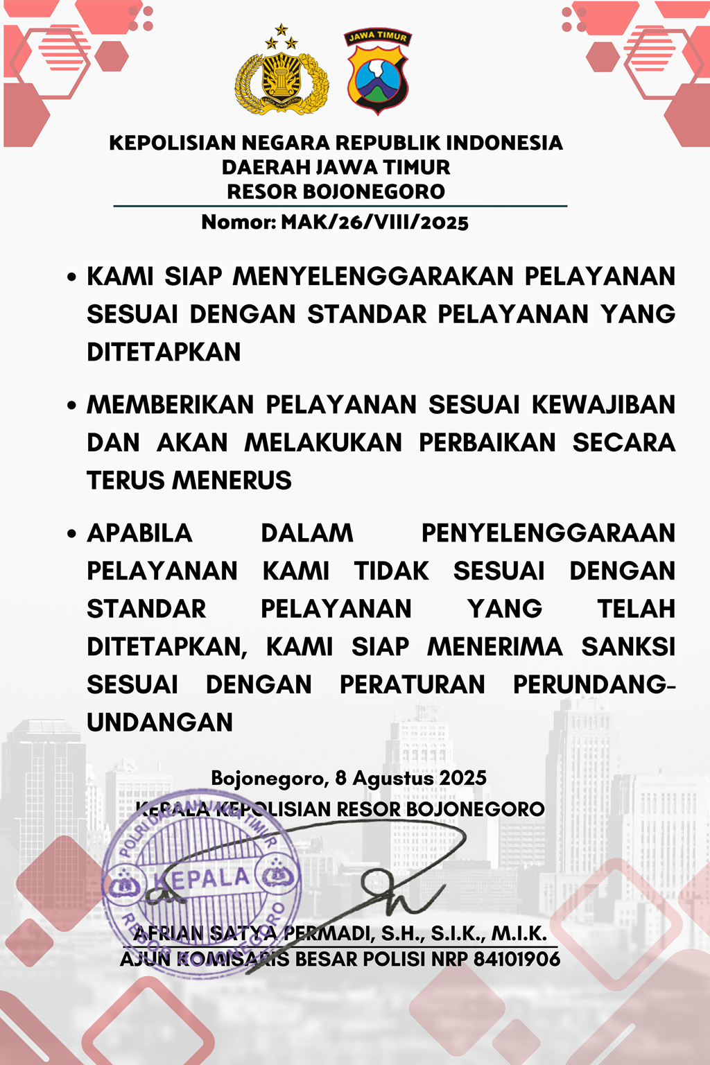 Pelayanan Besuk Tahanan